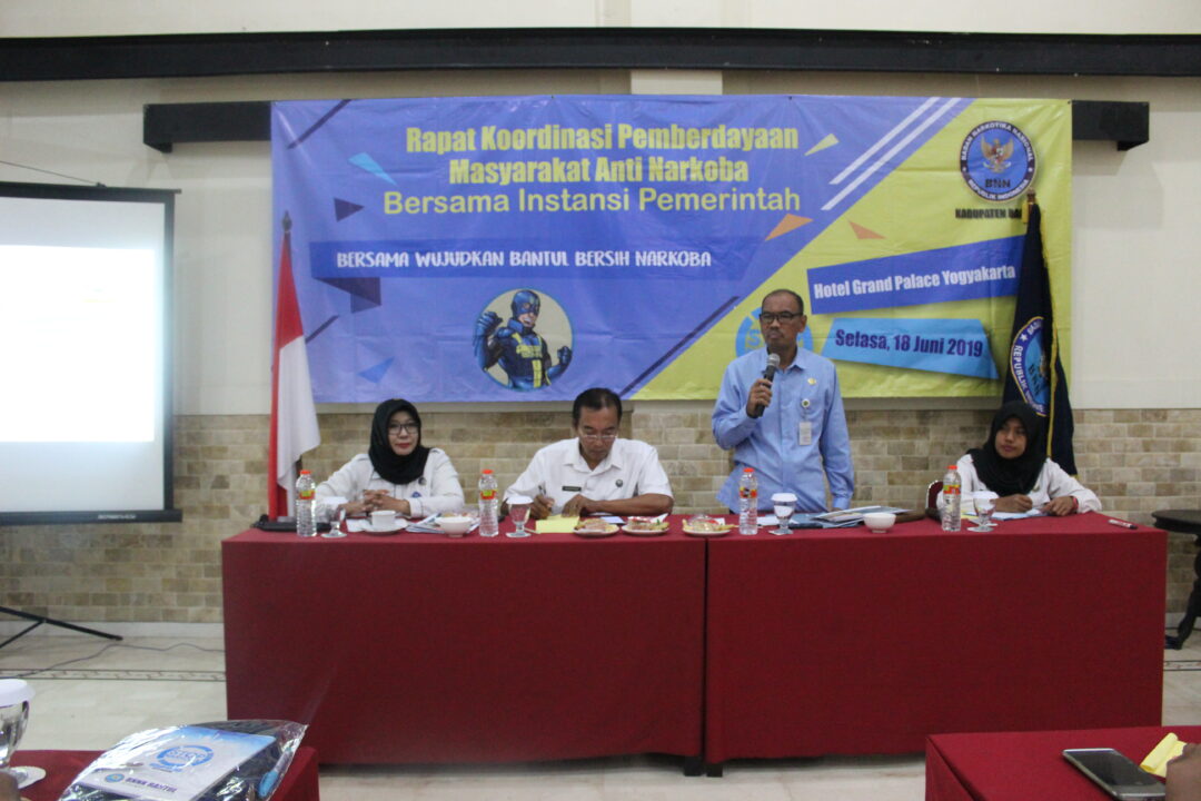 Rapat Koordinasi Pemberdayaan Masyarakat Anti Narkoba bersama Instansi Pemerintah