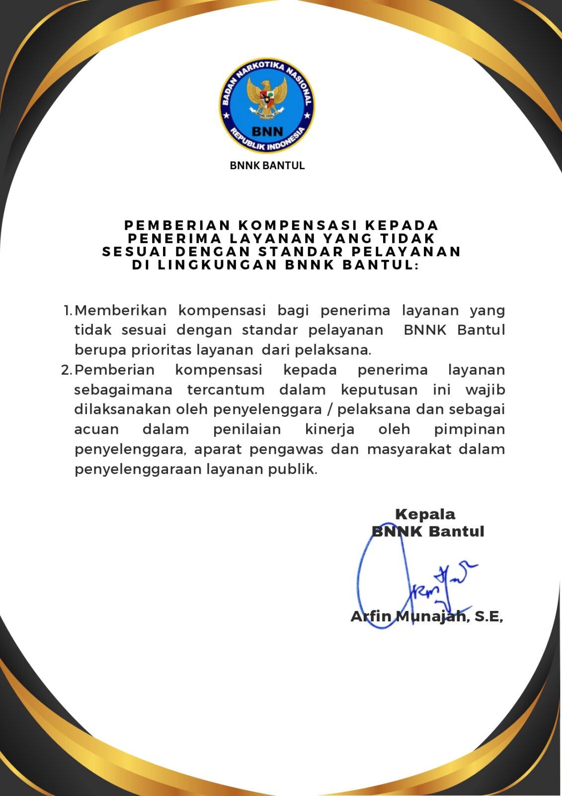 KOMPENSASI PELAYANAN KOMPENSASI PELAYANAN