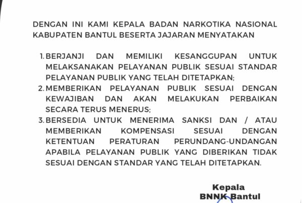 MAKLUMAT PELAYANAN BNNK BANTUL MAKLUMAT PELAYANAN page 0001